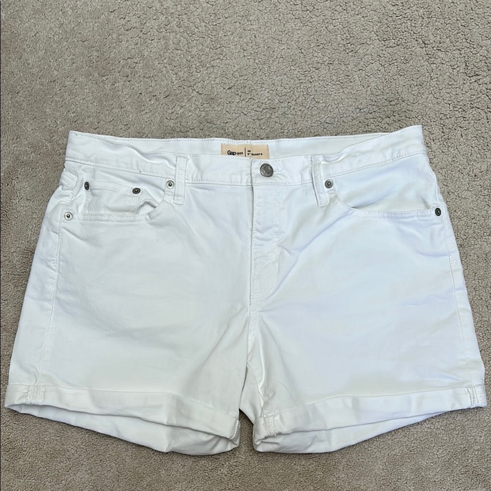 Women's White Denim Shorts